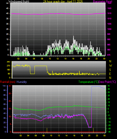 24 Hour Graph for Day 11