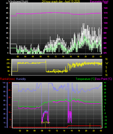 24 Hour Graph for Day 19